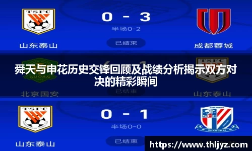 舜天与申花历史交锋回顾及战绩分析揭示双方对决的精彩瞬间